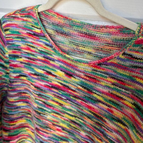 Marbled Knit Crewneck Sweater - Picture 3 of 5